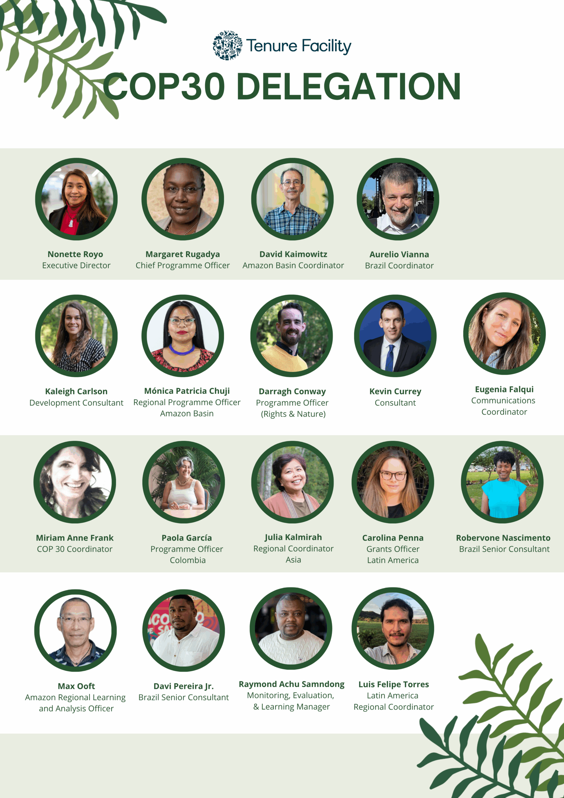 Tenure Facility at COP 30 